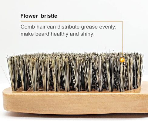 Sunbird,Beard Brushes For Men,Beard Brush With Handle,Daily Care Hair Styling Brush in Saudi Arabia