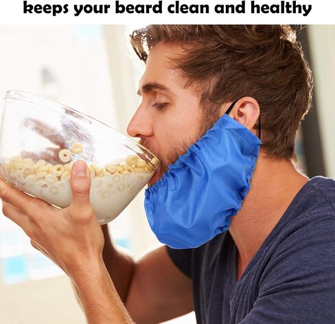 9 Pieces Beard Bandana Beard Covers Facial Beard Apron Caps Facial Beard Guard Bedtime Bib (Black) in Saudi Arabia