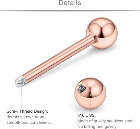 SCERRING 14G حلقات اللسان زهرة من الستانلس ستيل الجمجمة القلب اللسان الحلمة الدائري هيئة ثقب المجوهرات التجنيب 21 قطعة in Kuwait