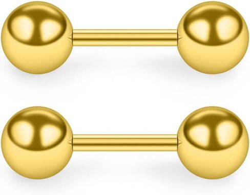 SCERRING 4 Pairs 20G Stainless Steel Ball Stud Earrings Set for Men Women Barbell Stud Earrings 3-6mm in Kuwait