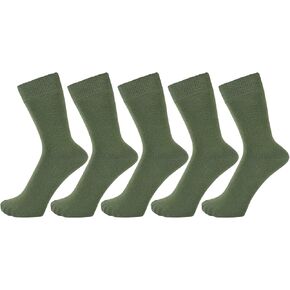 ZAKIRA Finest Combed Cotton Dress Socks in Plain Vivid Colours for Men, Women - 5 Pack in Saudi Arabia