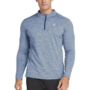 BALEAF Men's 1/4 Zip Pullover Running Shirts Long Sleeved Tops Back Pocketed for Golf Cold Weather in Saudi Arabia