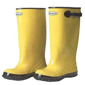 Liberty DuraWear Rubber Fabric Lined Protective Slush Men's Boot with Top Strap and Buckle, 17" Height, Size 15, Yellow