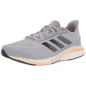 حذاء الجري Supernova+ للرجال من adidas، Halo Silver/Shadow Navy/Beam Orange، 10.5 in Saudi Arabia