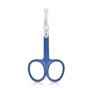 Eyebrow Trimming Grooming Scissors for Facial Hair Removal and Ear Nose, Stainless Steel Fine Straight Tip Scissors for Men & Women (Blue) in Kuwait