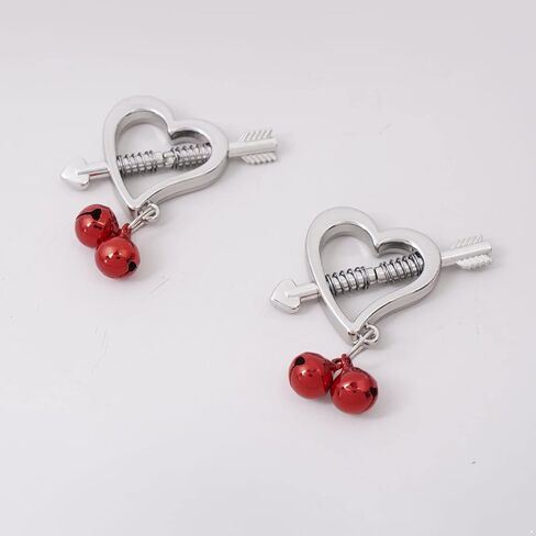 JEATHA 2Pcs Adults Non-Piercings Body Rings with Internal Spike Nipple Shield Screw Rings Adjustable Breast Circle Clamp in Kuwait