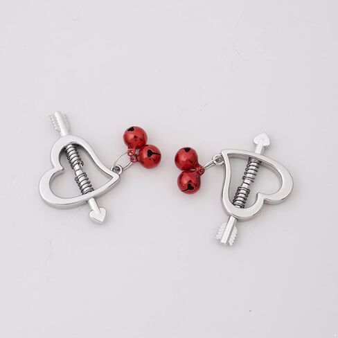 JEATHA 2Pcs Adults Non-Piercings Body Rings with Internal Spike Nipple Shield Screw Rings Adjustable Breast Circle Clamp in Kuwait