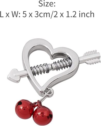 JEATHA 2Pcs Adults Non-Piercings Body Rings with Internal Spike Nipple Shield Screw Rings Adjustable Breast Circle Clamp in Kuwait