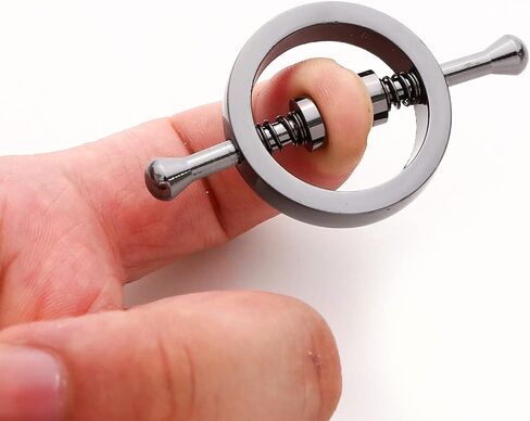 JEATHA 2Pcs Adults Non-Piercings Body Rings with Internal Spike Nipple Shield Screw Rings Adjustable Breast Circle Clamp in Kuwait