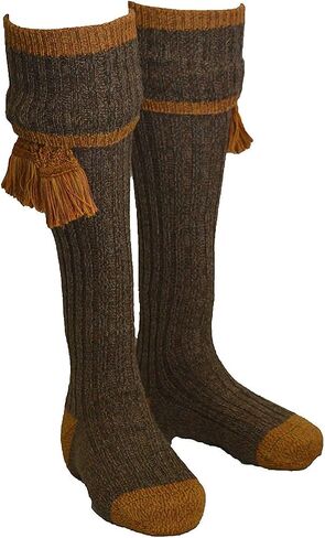 Walker & Hawkes - Mens Shooting Country Kyle Socks & Matching Garter Ties in Saudi Arabia