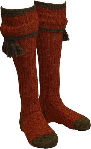 Walker & Hawkes - Mens Shooting Country Kyle Socks & Matching Garter Ties in Saudi Arabia