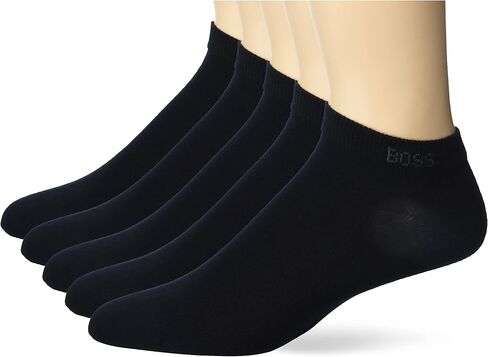 BOSS Men's 5 Pack Solid Cotton Stretch Socks in Saudi Arabia