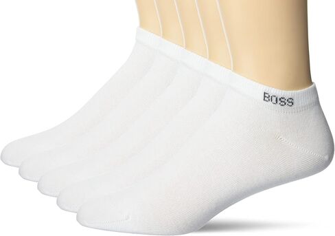 BOSS Men's 5 Pack Solid Cotton Stretch Socks in Saudi Arabia