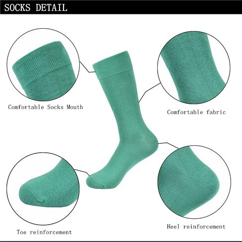 FLGYTH Men's Dress Socks Colorful Patterned Crew Cotton Novelty Funny Socks for Men Pack in Saudi Arabia