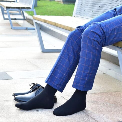 FLGYTH Men's Dress Socks Colorful Patterned Crew Cotton Novelty Funny Socks for Men Pack in Saudi Arabia