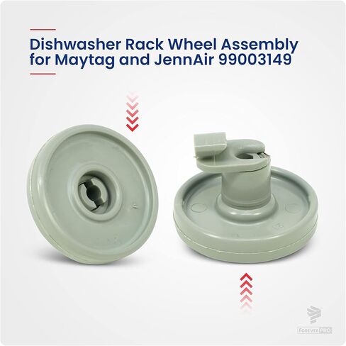 ForeverPRO 99003149 Dishrack Wheel Assembly for Jenn-Air Dishwasher 99003149 99002194 1074734 6-918298 in Saudi Arabia