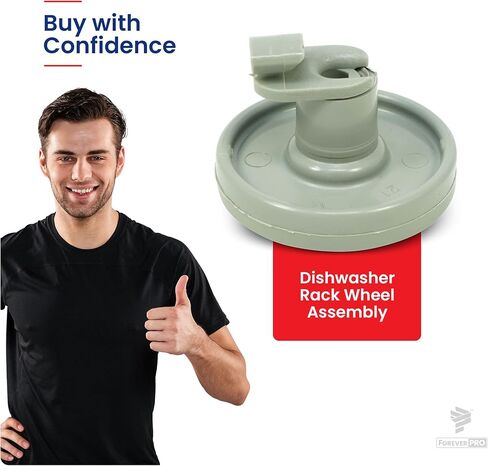 ForeverPRO 99003149 Dishrack Wheel Assembly for Jenn-Air Dishwasher 99003149 99002194 1074734 6-918298 in Saudi Arabia