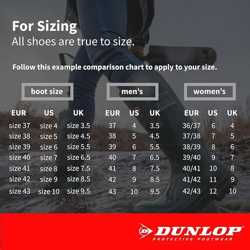 أحذية Dunlop الواقية MD0HD01.13 Dane، 100% PVC مقاوم للماء، أحذية واقية خفيفة الوزن ومتينة، مقاس 13، أخضر in Kuwait