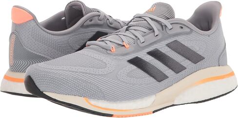 adidas Men's Supernova+ Running Shoe, Halo Silver/Shadow Navy/Beam Orange, 10.5 in Saudi Arabia