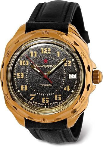 VOSTOK | Komandirskie Classic Red Army Commander Russian Military Mechanical Wrist Watch | Fashion | Business | Casual Men’s Watches | Model Series 123 in Saudi Arabia