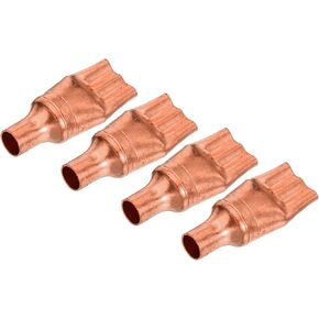 MECCANIXITY Refrigeration Capillary Tube Filters Liquid Separator 9.52mm to 3mm 3 Way Flat Copper Fitting for Air Conditioner Refrigerator HVAC Freezer Pack of 2