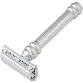 Pearl Shaving Double Edge Butterfly Safety Razor made with Brass metal- Double Edge Safety Razor | Men's Shaving Kit| Heavy Duty Handle | Close & Clean Shaving Razor for Valentine's Day Gift