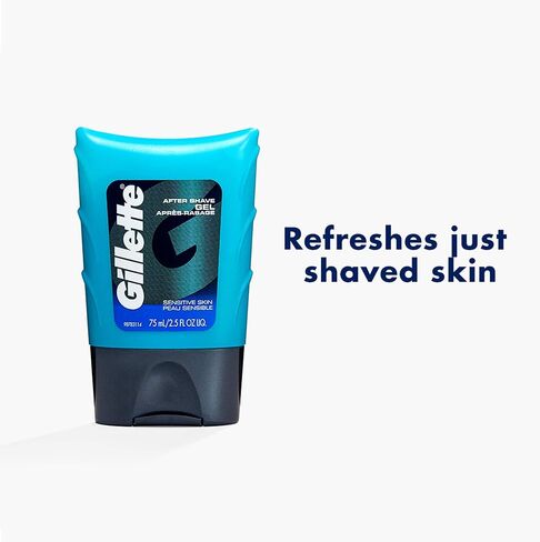 Gillette After Shave Gel, Sensitive Skin, 2.5 Oz (Pack of 6) in Saudi Arabia