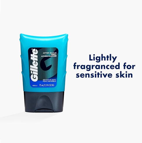 Gillette After Shave Gel, Sensitive Skin, 2.5 Oz (Pack of 6) in Saudi Arabia