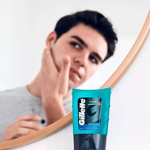 Gillette After Shave Gel, Sensitive Skin, 2.5 Oz (Pack of 6) in Saudi Arabia