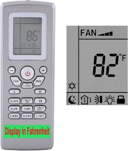 YING RAY Replacement for CIAC Air Conditioner Remote Control for Model CH43BX009-H3H1C CH43BX012-H3H1C CH43BX018-H3H1C CH43BX024-H3H1C (Display in Fahrenheit) in Saudi Arabia