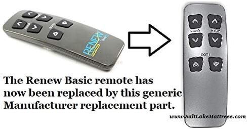 Beautyrest Renew Basic (New 2019 Silver Non-Logo Versions) or T-120 Replacement Remote Control for Adjustable Beds in Saudi Arabia