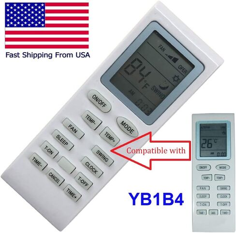 CHOUBENBEN Replacement for Delonghi Air Conditioner Remote Control YB1B4 AC Remote Controller in Saudi Arabia