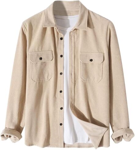 ZAFUL Mens Plaid Shirt,Long Sleeves,Classic Flannel Shirt Button Down Shirt Jacket Tops in Kuwait
