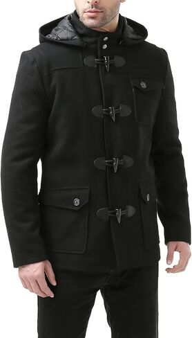 BGSD Men Nathan Wool Blend Patch Pocket Short Toggle Coat in Saudi Arabia