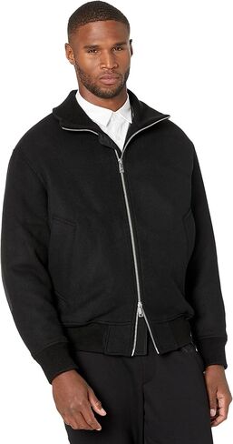 ايه | اكس ارماني اكستشانج جاكيت بسحاب من مزيج الصوف للرجال in Kuwait