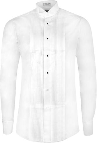 Tuxedo Shirt 100% Cotton Wing Collar with French Cuffs in Kuwait