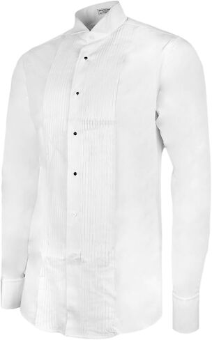 Tuxedo Shirt 100% Cotton Wing Collar with French Cuffs in Kuwait