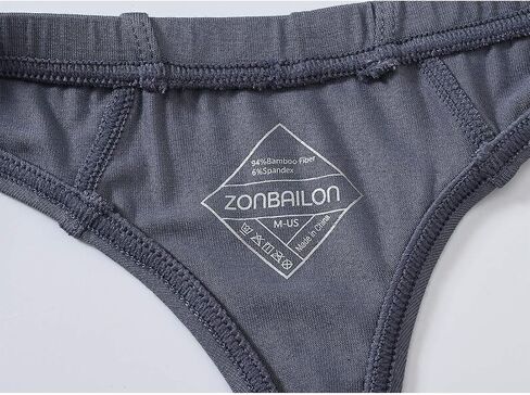 ملابس داخلية للرجال من ZONBAILON مصنوعة من الخيزران ملابس داخلية مثيرة للرجال بمؤخرة رفيعة للرجال على شكل حرف T من الخلف in Kuwait