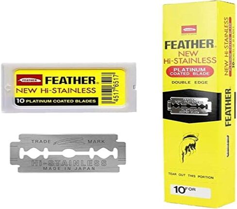 Feather Double Edge Safety Razor Blades 200 Count in Saudi Arabia