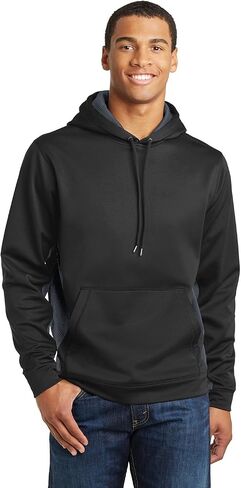 SPORT-TEK Men's Sport Wick CamoHex Fleece Colorblock in Saudi Arabia
