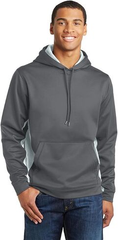 SPORT-TEK Men's Sport Wick CamoHex Fleece Colorblock in Saudi Arabia