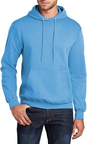 JustBlanks Men Core Fleece Hooded Sweatshirt - Classic-fit Performance Heavyweight Pullover Hoodie Sweatshirts for Men's in Kuwait