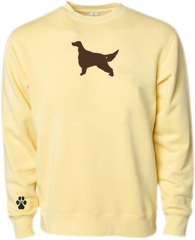 Heavyweight Pigment-Dyed Sweatshirt with Irish Red & White Setter Silhouette in Saudi Arabia