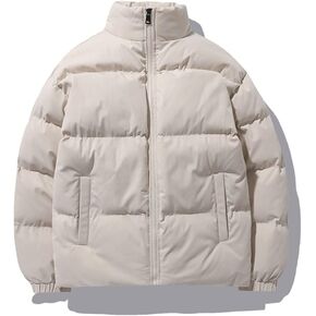 Men Cotton Padded Down Jacket Men Fashion Clothing Winter Solid Color Streetwear Fashion Trends Warm Coat Men in Saudi Arabia