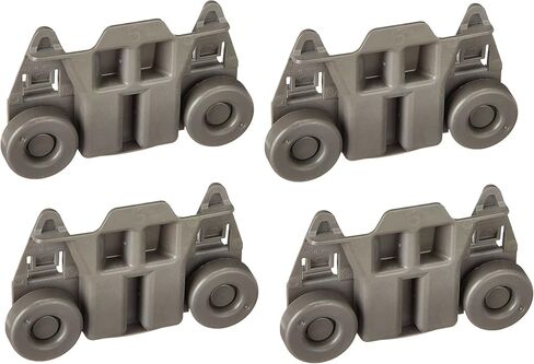 4 Dishwasher Wheels Lower Dish Rack Roller Wheel Replaces For KitchenAid KDTE334GPS0 KDTE554CSS3 KDTM354ESS3 KDTE554CSS0 KDTE554CSS1 KDTE554CSS4 KDTM354EBS3 KUDC10FBBL0 KUDC10FBSS0 KUDC10FBWH0 in Kuwait