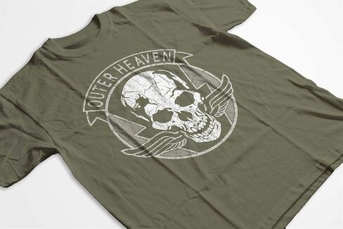 Teamzad Outer Heaven Distressed Solid Black T Shirt in Saudi Arabia