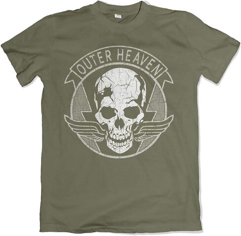 Teamzad Outer Heaven Distressed Solid Black T Shirt in Saudi Arabia