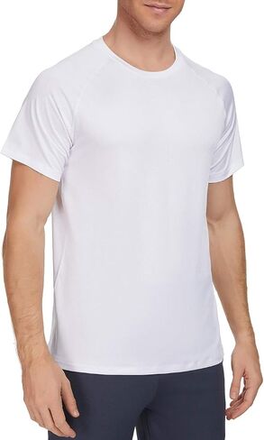Janmid Men's Quick Dry Short Sleeve T-Shirt Sun Protection Running Workout Shirts in Saudi Arabia