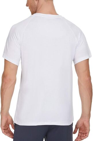 Janmid Men's Quick Dry Short Sleeve T-Shirt Sun Protection Running Workout Shirts in Saudi Arabia