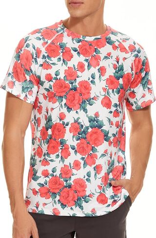 Janmid Men's Quick Dry Short Sleeve T-Shirt Sun Protection Running Workout Shirts in Saudi Arabia